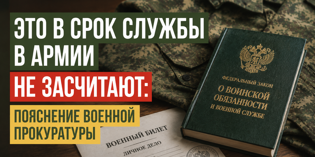 Это в срок службы в армии не засчитают: пояснение военной прокуратуры