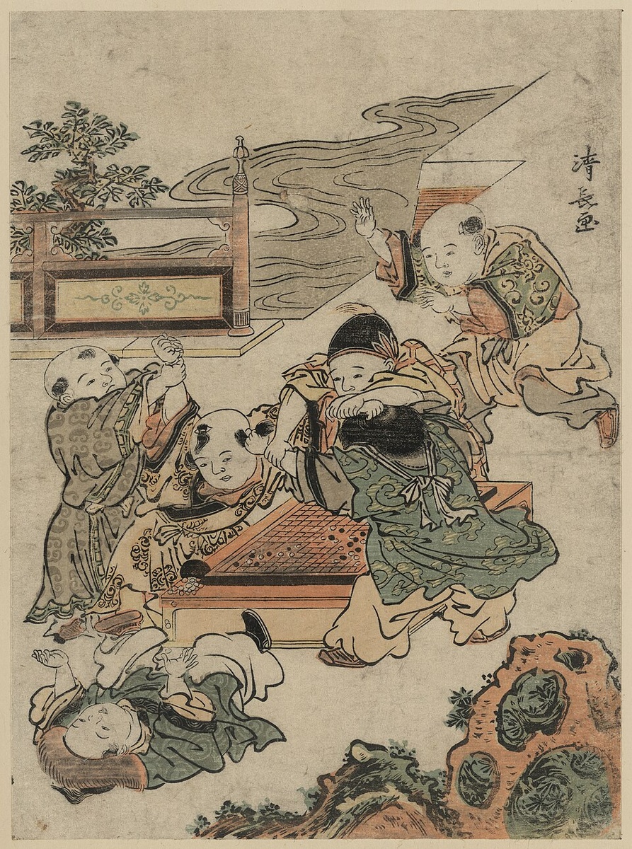 Иллюстрация: дети за игрой Го. Из коллекции Library of Congress / Wikimedia Commons, Public Domain