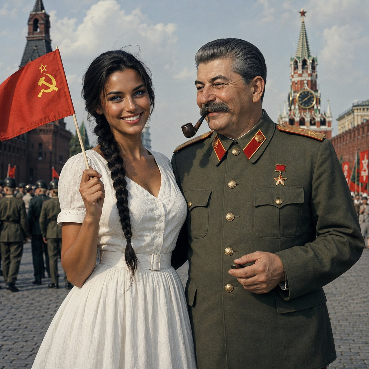Сталин и девушка