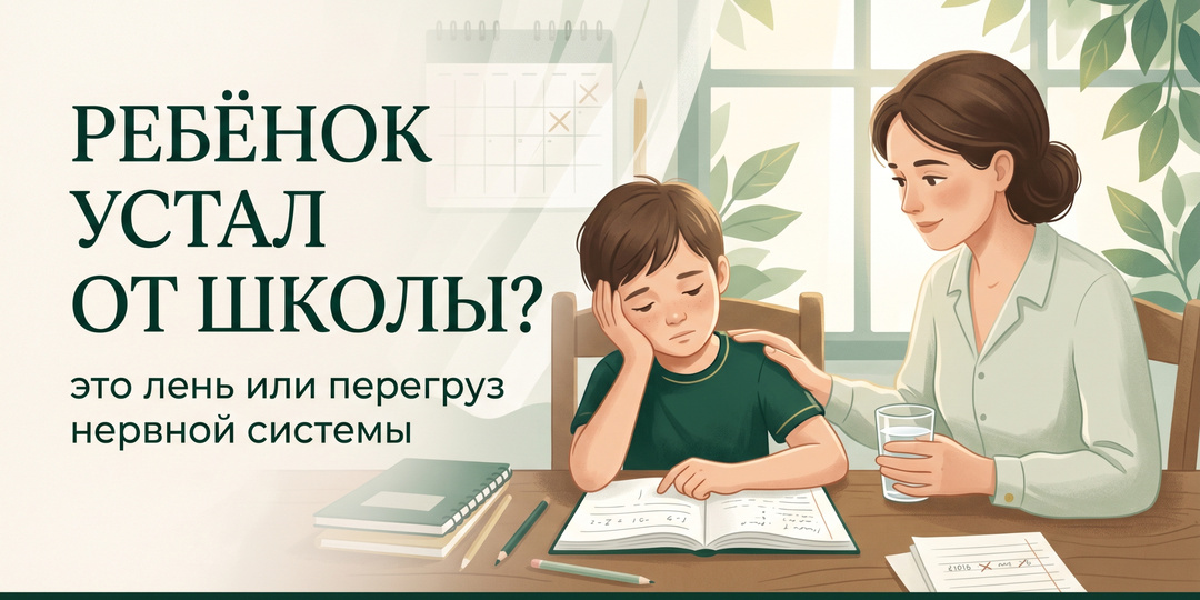 Ребёнок устал от школы: это лень или перегруз нервной системы?