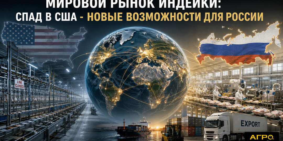 Пока в США говорят о кризисе производства индейки, Россия укрепляет позиции одного из самых быстрорастущих игроков мирового рынка
