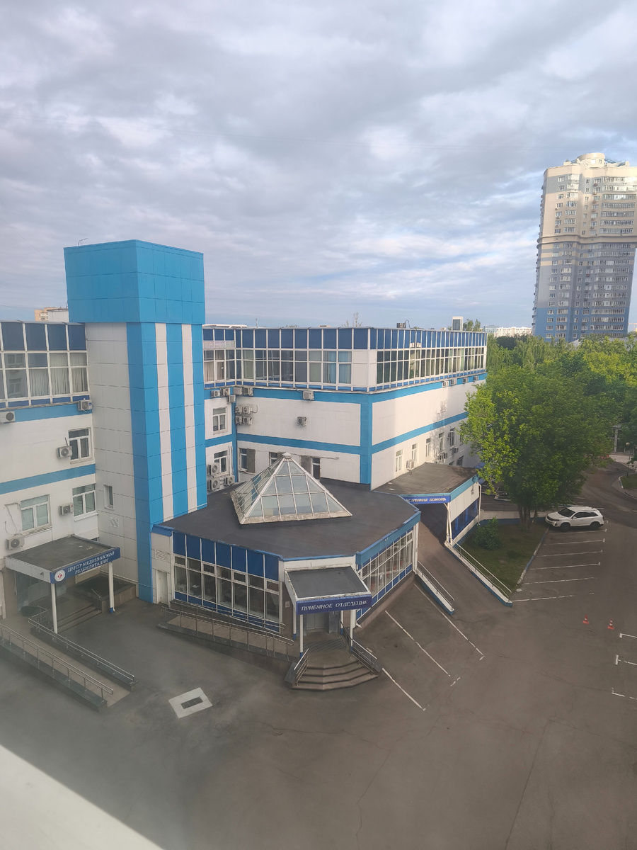 Приёмное отделение, вид из палаты