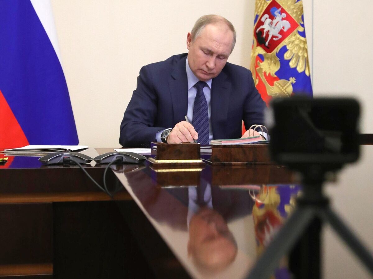    Президент РФ Владимир Путин© РИА Новости . Михаил Климентьев
