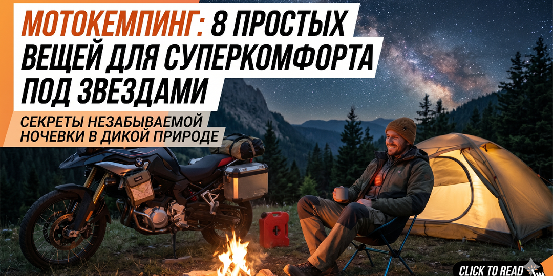 8 скрытых козырей для комфортного мотокемпинга