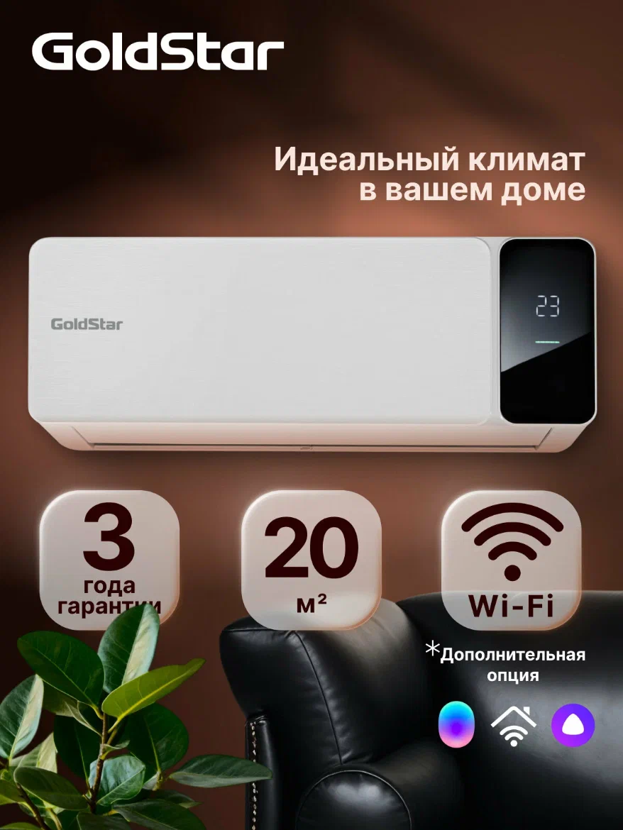 На практике  охлаждения оказалось достаточно для 24 кв/м