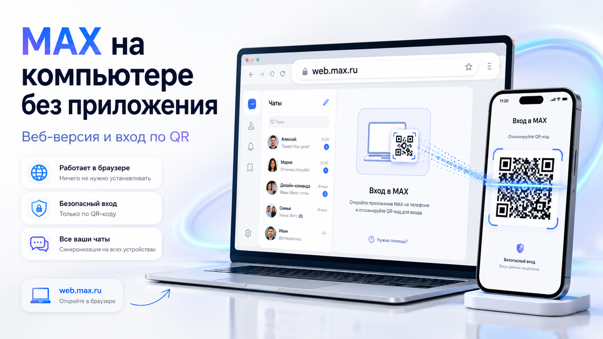 MAX на компьютере без приложения