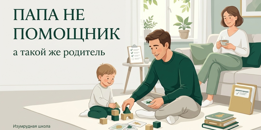 Папа не помощник, а родитель: почему развитие ребёнка — не только мамина задача