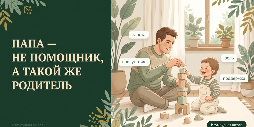 Папа не помощник, а родитель: почему развитие ребёнка — не только мамина задача