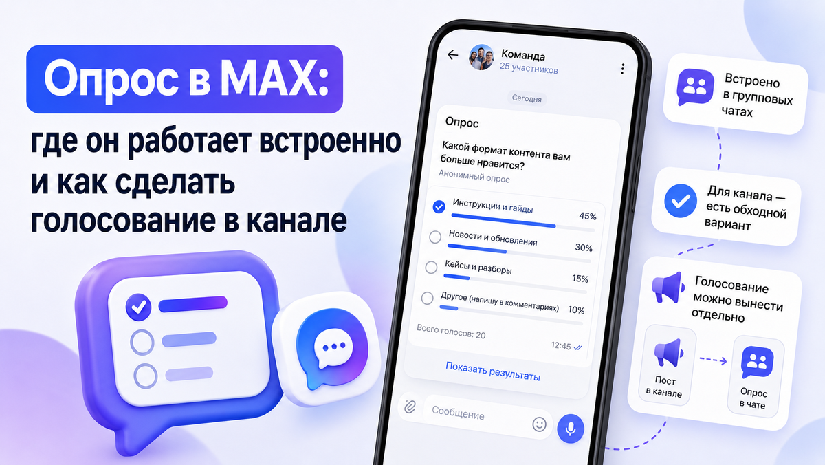 Опрос в MAX