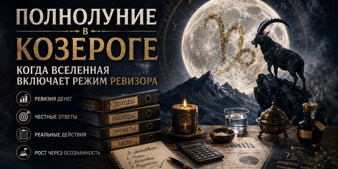 Полнолуние в Козероге. Когда Вселенная включает режим ревизора