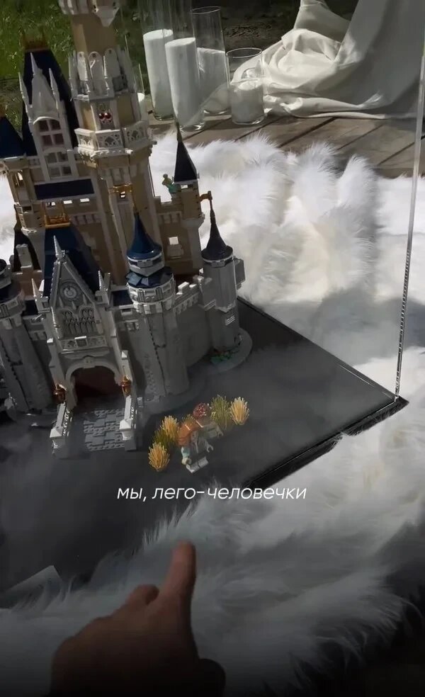    Ваня Дмитриенко собрал конструктор в подарок Анне Пересильд / фото: кадр из видео в соцсети