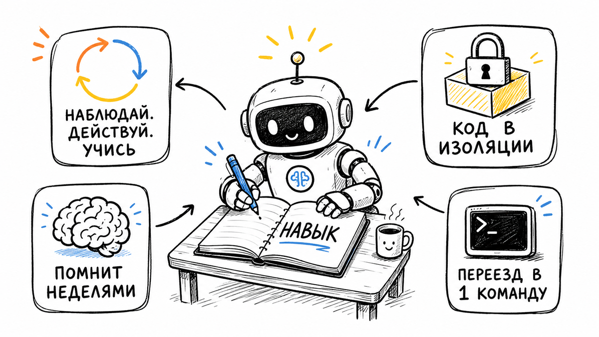 OpenClaw превратился в рассадник вредоносных навыков, а Hermes Agent от Nous Research берёт памятью и самообучением. Разбираем разницу архитектур, безопасность и переезд в одну команду.