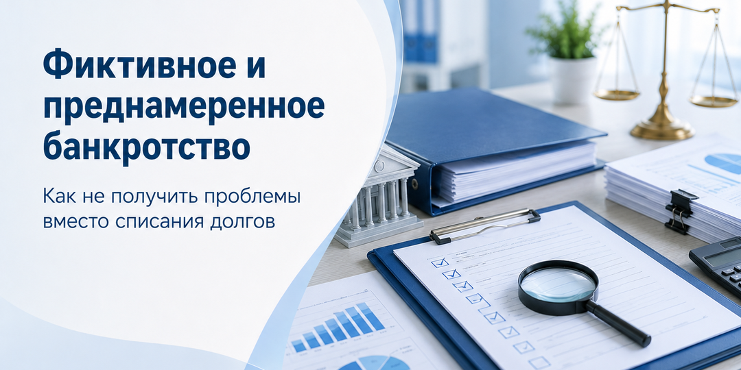 Фиктивное и преднамеренное банкротство: как не получить проблемы вместо списания долгов