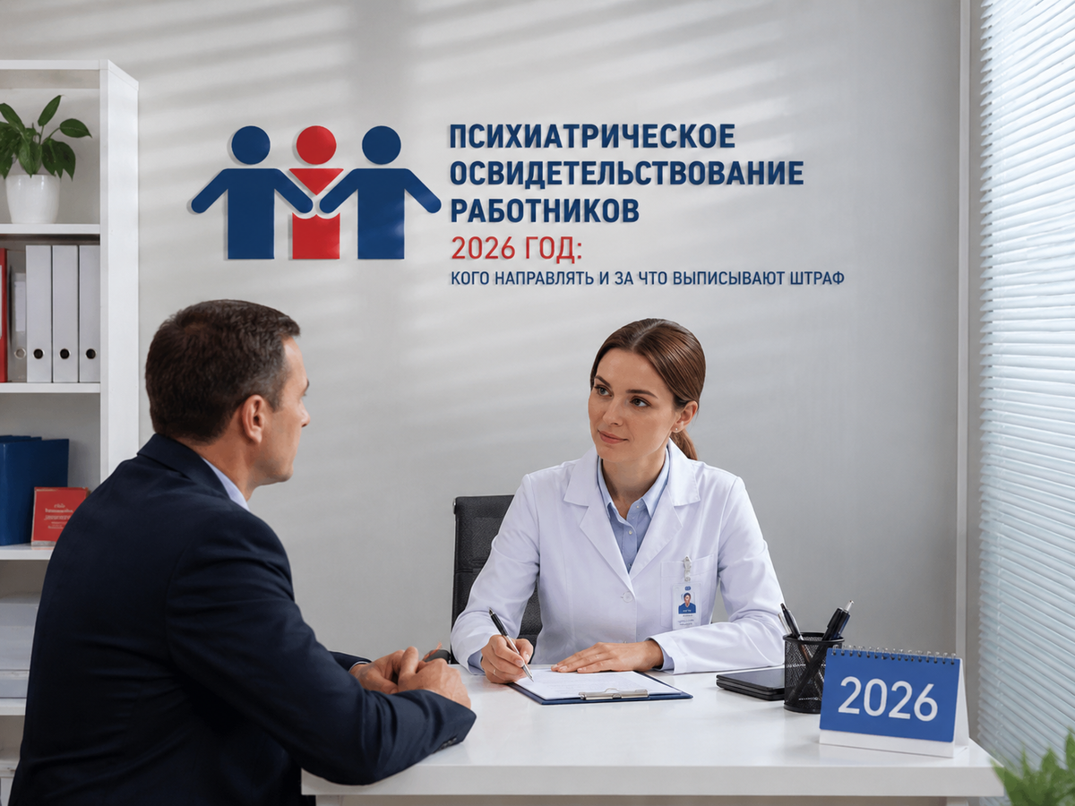 Психиатрическое освидетельствование работников в 2026 году: кого направлять и как не получить штраф 130 000 рублей 