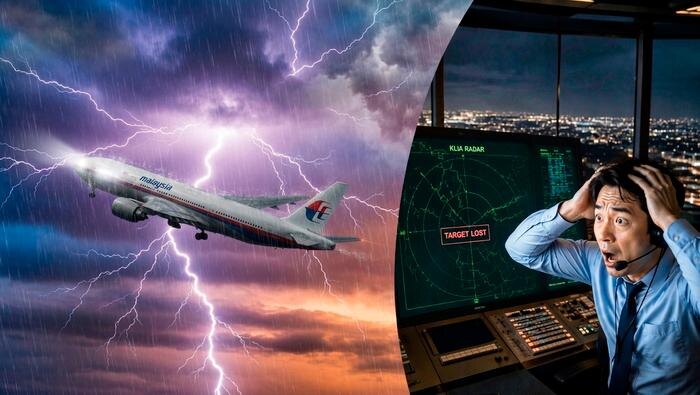 Как рейс MH370 Malaysia Airlines стал одной из главных загадок современной авиации? Обложка © Chat GPT, © Gemini Nano Banana