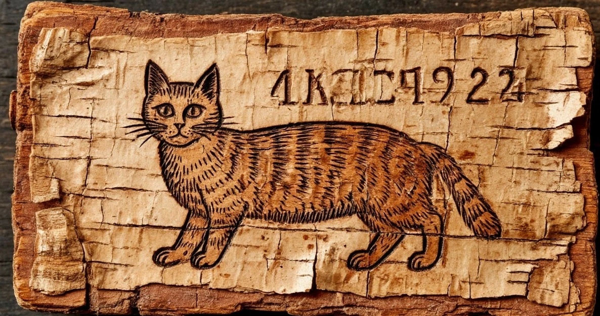 Одно из первых изображений кошек на Руси