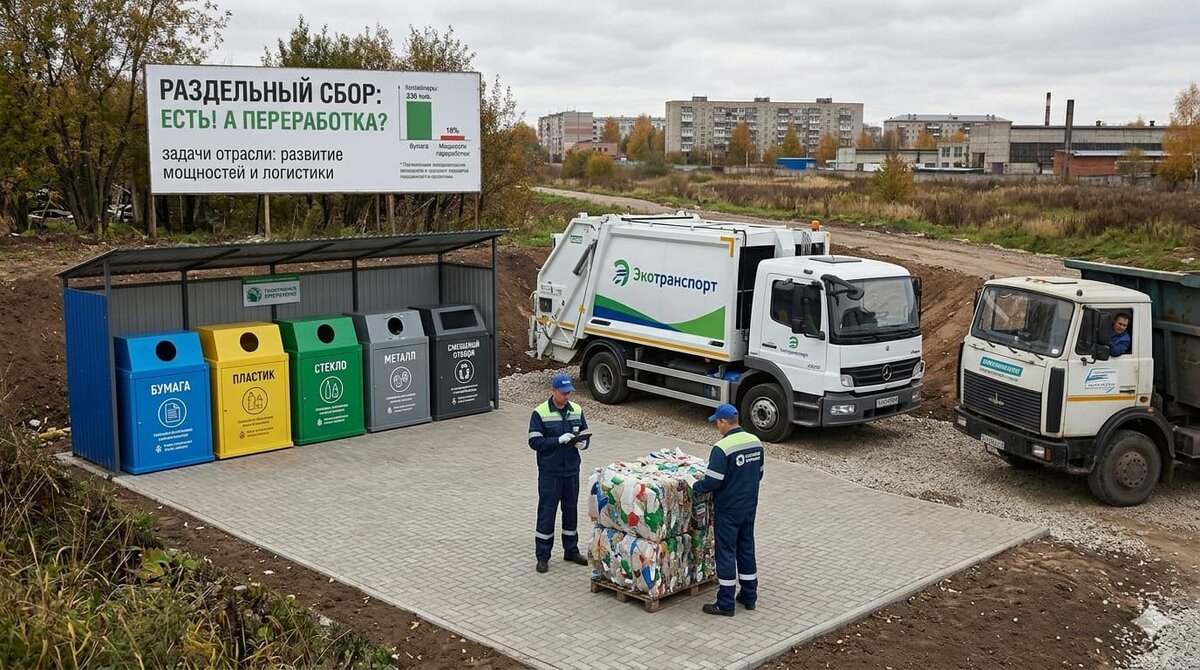 Фото: проблемы раздельного сбора