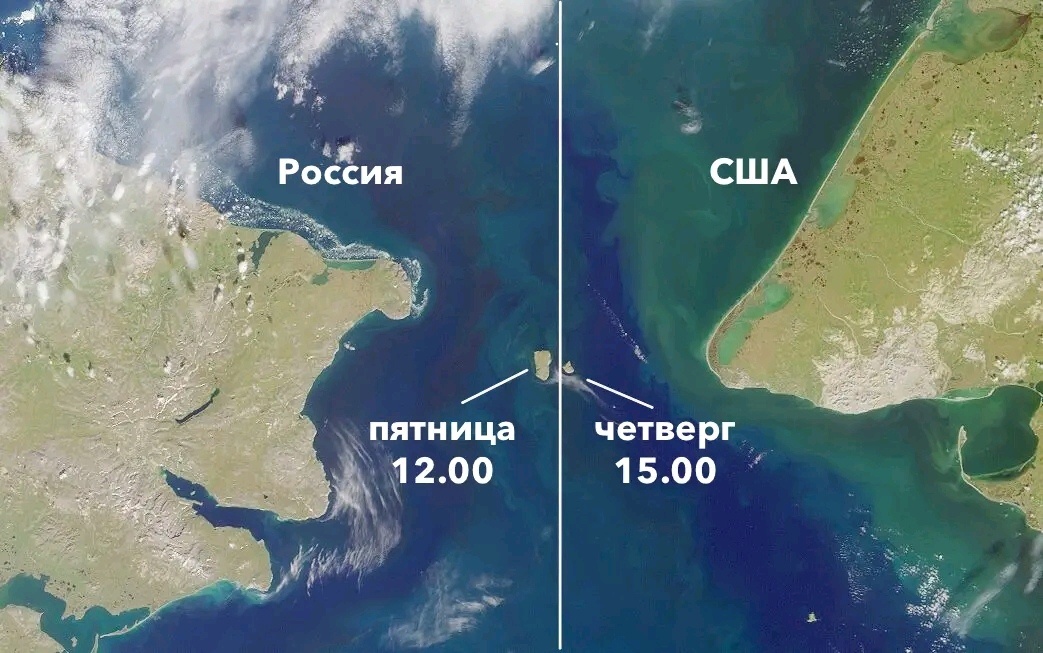  Берингов пролив с воздуха. 82 километра между Аляской и Россией. 20 000 лет назад здесь была суша