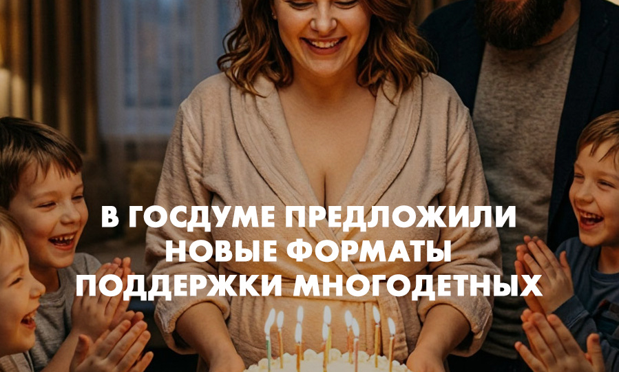 В Государственной думе предложили новые форматы поддержки многодетных