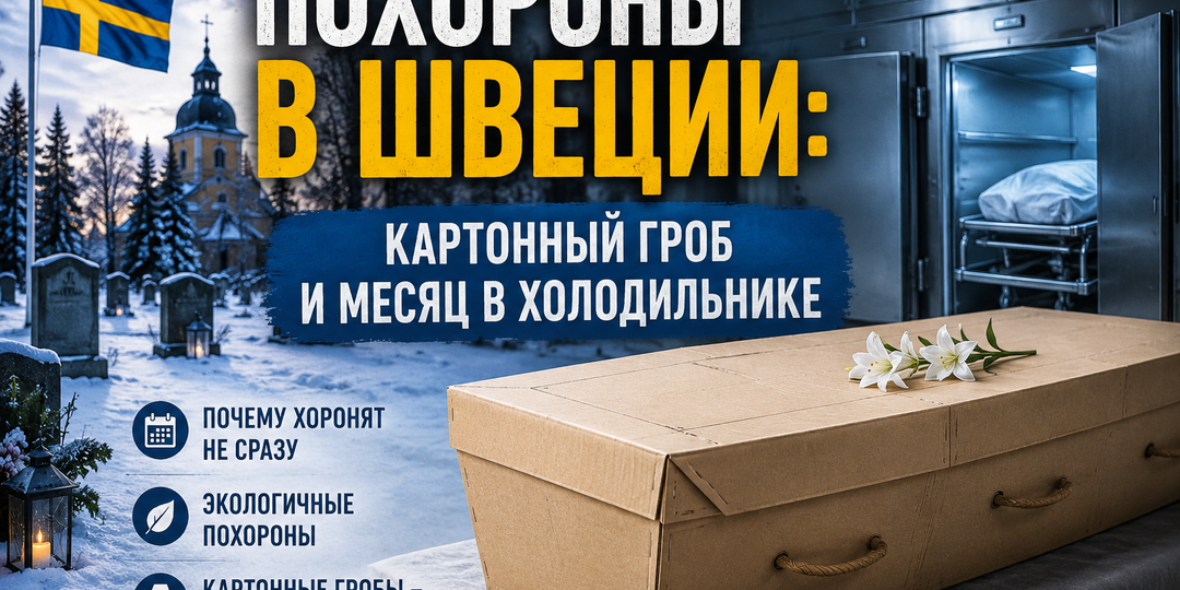 Картонный гроб и месяц ожидания. Почему похороны в Швеции удивляют даже самих шведов