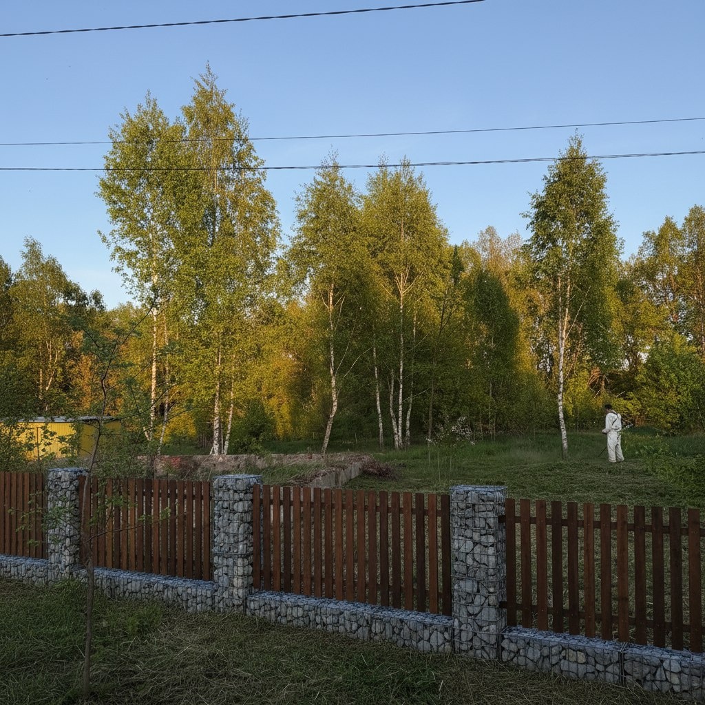 Вариант забора, который думаю установить на участке
