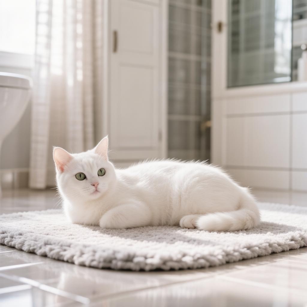 Белая кошечка.