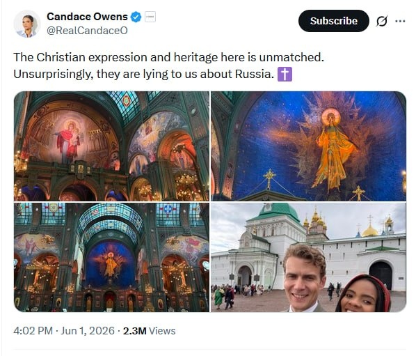 Кэндис Оуэнс в Москве