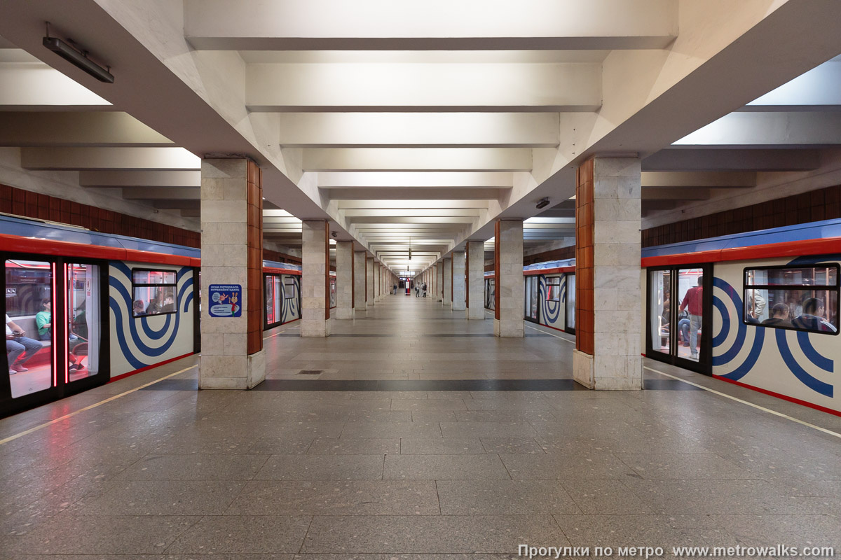 Станция "Тёплый стан" в 2022 году. Фото отсюда: https://www.metrowalks.com