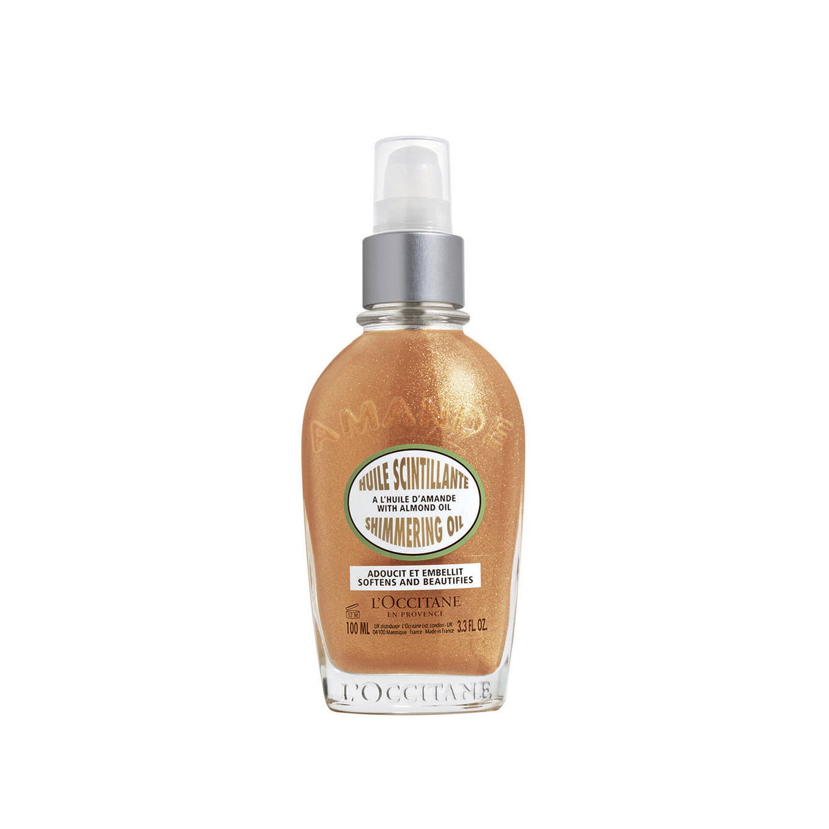 Смягчающее сияющее масло Amande Huile Scintillante, L ’Occitane