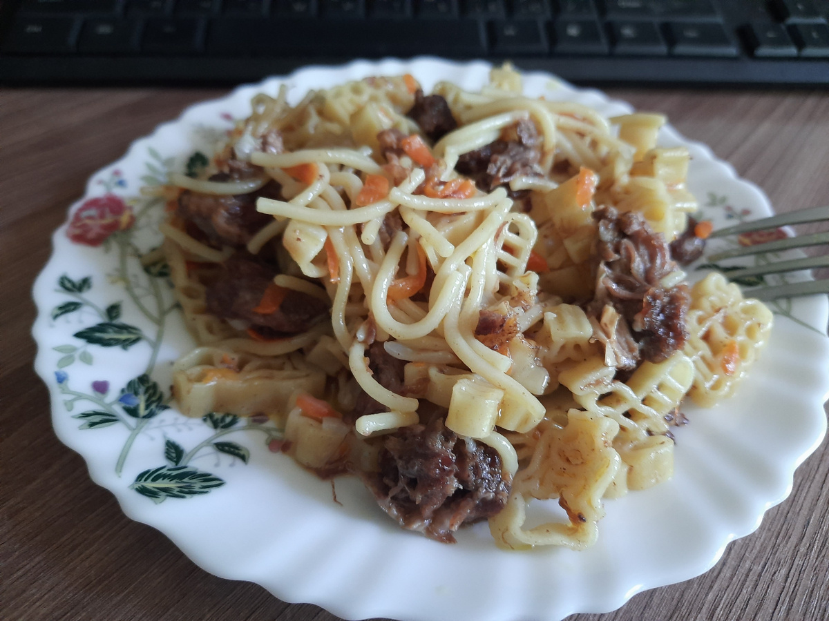 Макароны по Флотски🍜