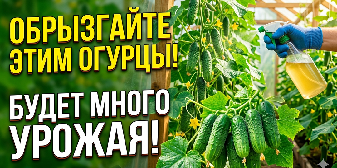 Обрызгайте этим Огурцы. Урожая Будет Невероятно Много!