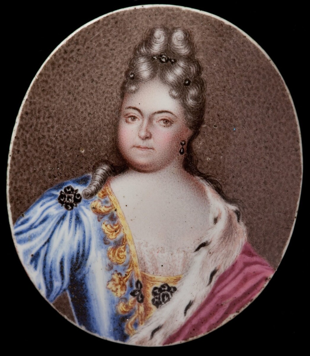 Царевна Наталья Алексеевна. Миниатюра. Г.С. Мусикийский. 1715 г.