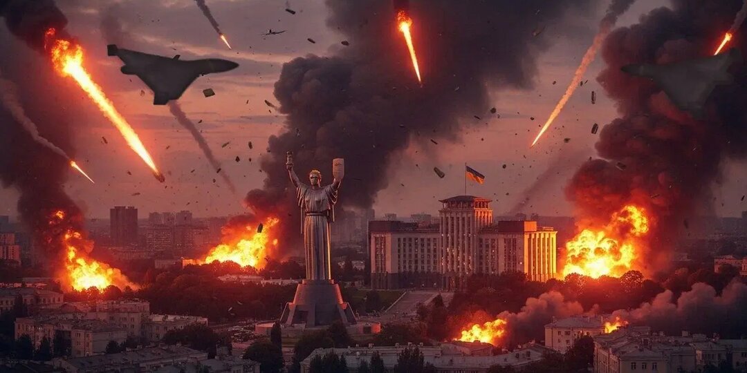 На Киев опустилась тьма. Русские дали так, что теперь не видно солнца: Это вам за Старобельск