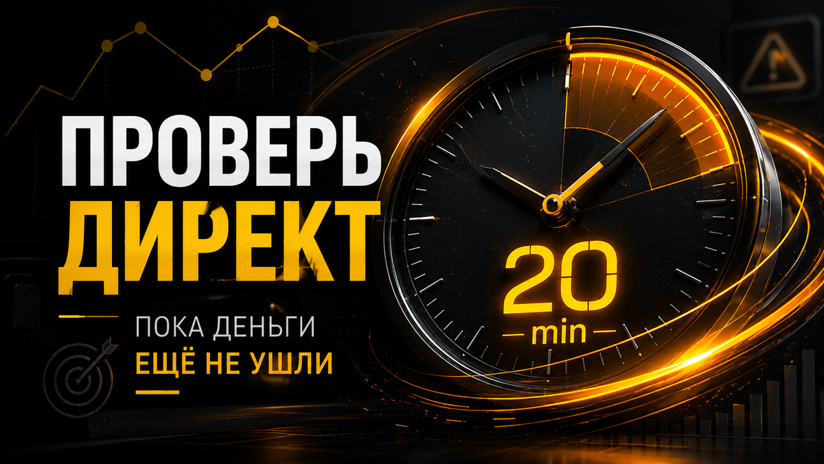 Я.Директ запущен, деньги идут, а заявок мало. Вот 5 конкретных мест, где прямо сейчас может утекать ваш бюджет. Проверяется за 20 минут без специалиста.