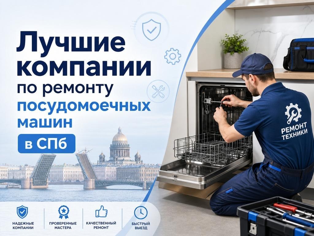 Лучшие компании по ремонту посудомоечных машин 2026