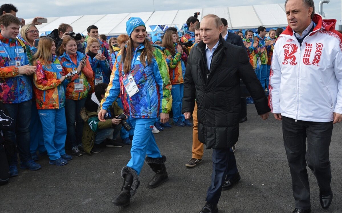    Елена Исинбаева, Владимир Путин и Виталий Мутко / Источник фото: РИА Новости