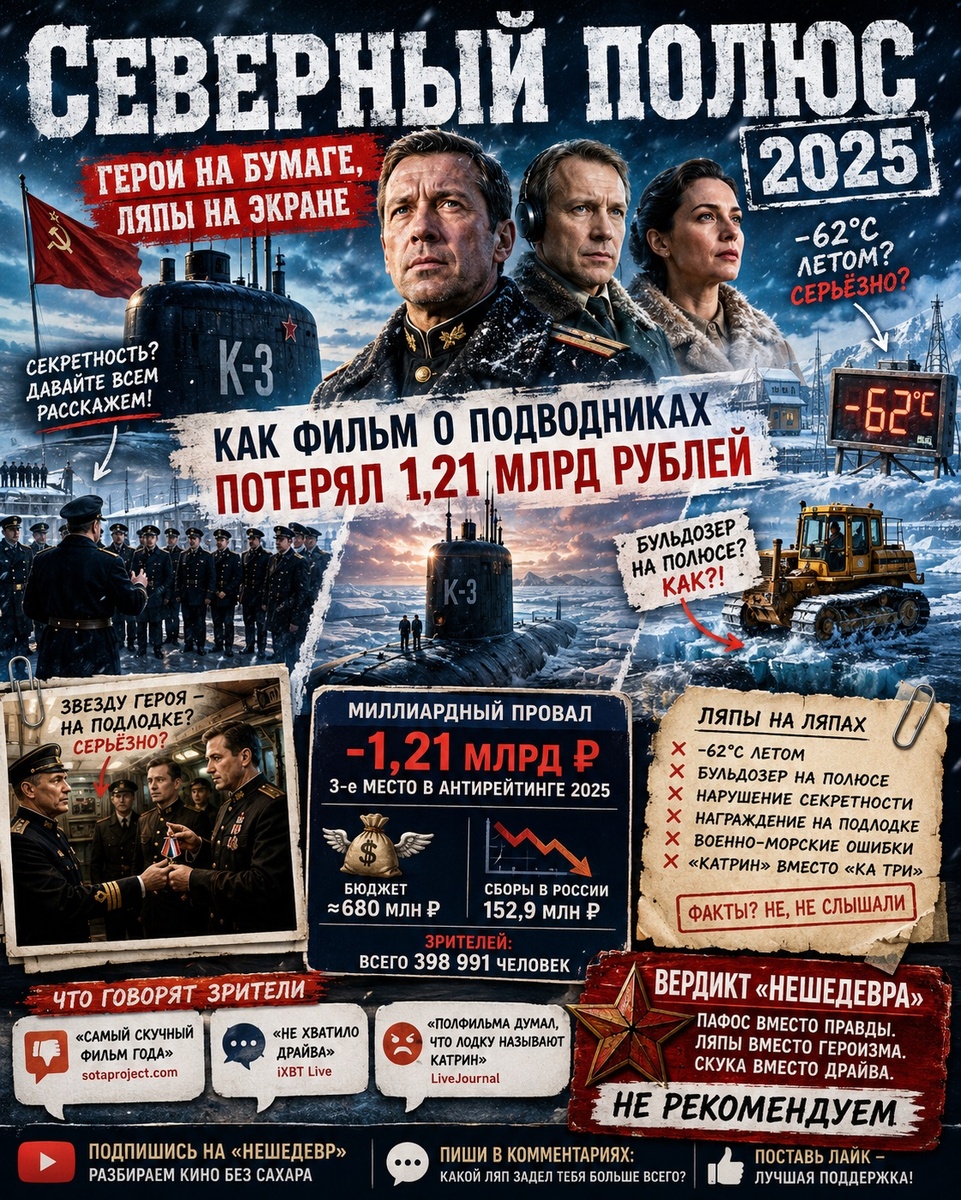 Фильм "Северный полюс". Иллюстрация к статье на канале "Нешедевр"