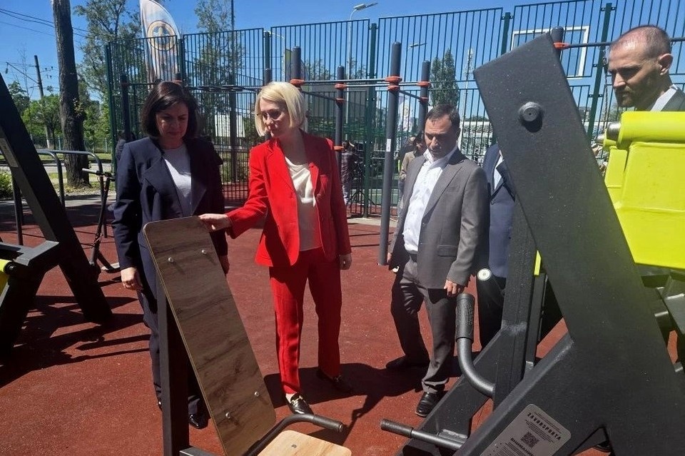    Новая спортплощадка в Первомайском районе станет местом притяжения для детей и взрослых. Фото: Управление информационной политики правительства Ростовской области