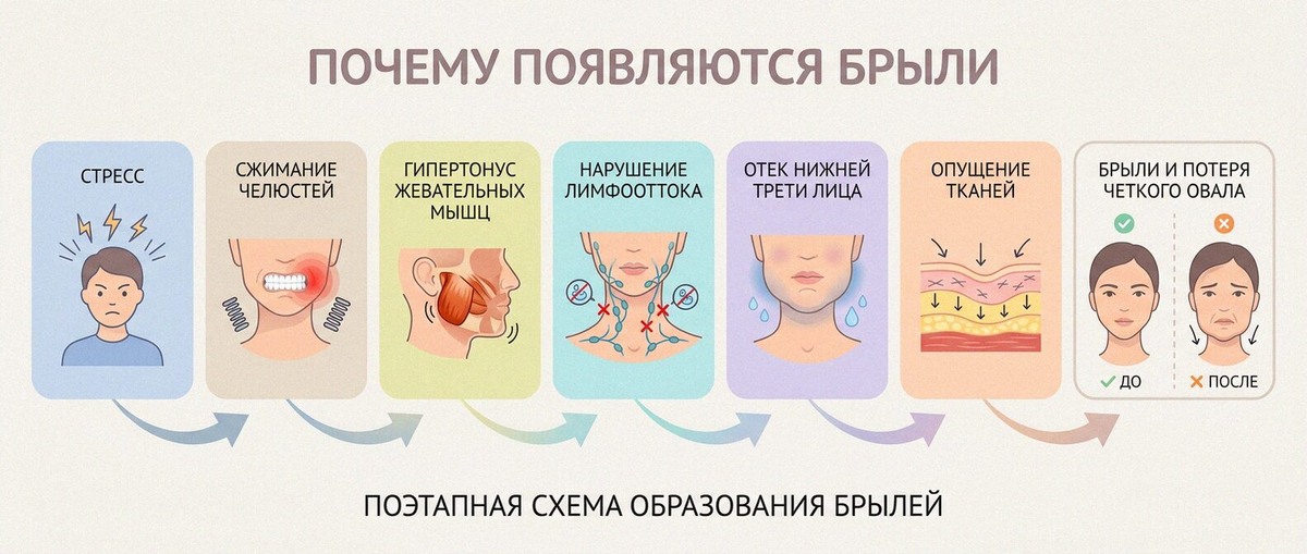 схема почему появляются брыли