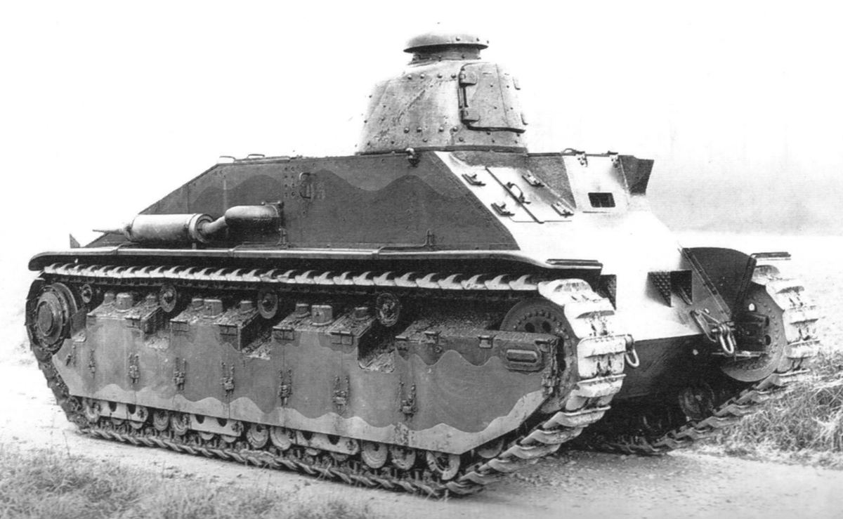 Прототип танка Char D2, с установленной на него башней от лёгкого танка Renault D2. Фотография в свободном доступе.