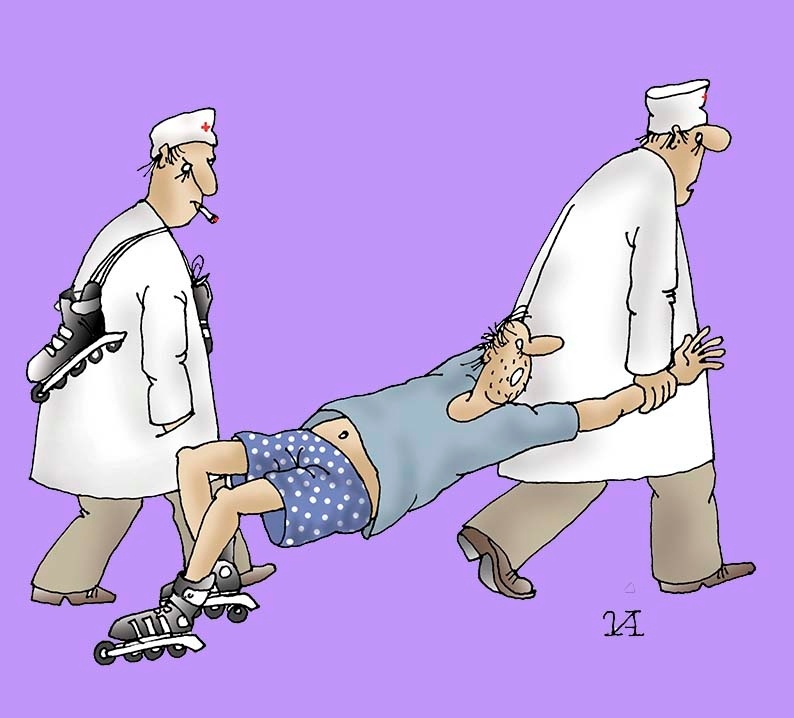 КАРИКАТУРА ОТ ХУДОЖНИКА-КАРИКАТУРИСТА ИВАНА АНЧУКОВА ИЗ СЕРИИ " МЕДШУТКИ "