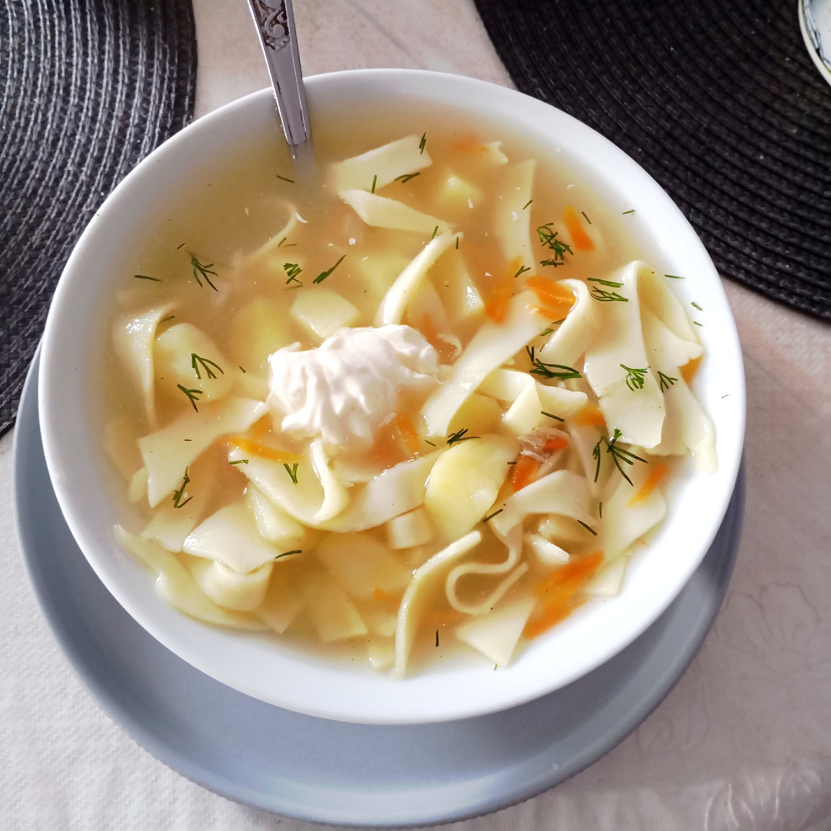 Вполне вкусный и сытный супчик  получился.