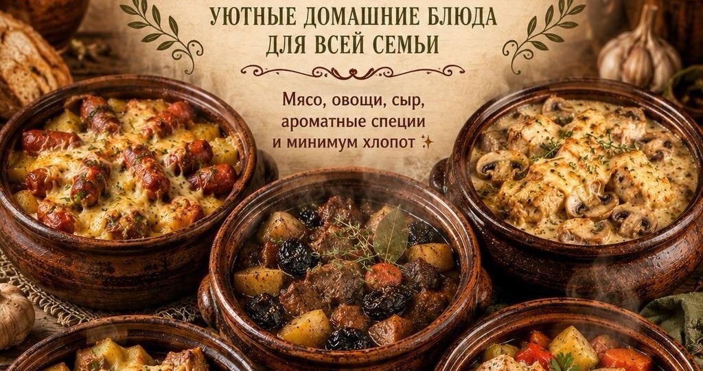 🏺 Ужин, который готовит себя сам: 5 рецептов в горшочках для всей семьи!