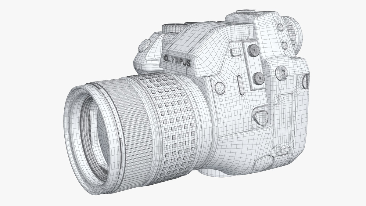 Olympus Camedia E-10. Изображение: turbosquid.com.