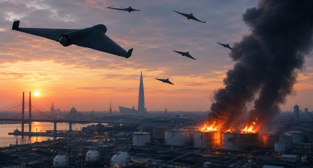 Дроны над Финским заливом: десятки украинских БПЛА атаковали Петербург и Ленобласть