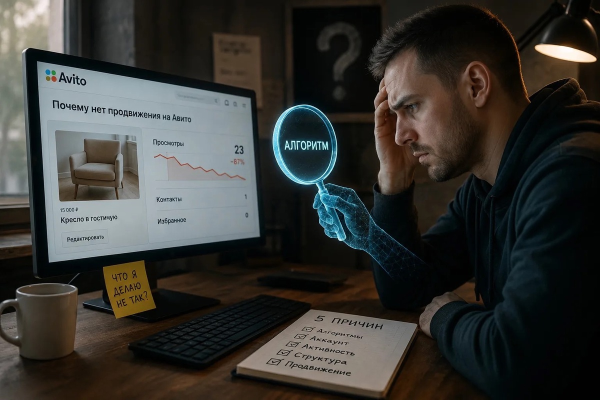 Почему нет продвижения на Авито: 5 технических и алгоритмических причин