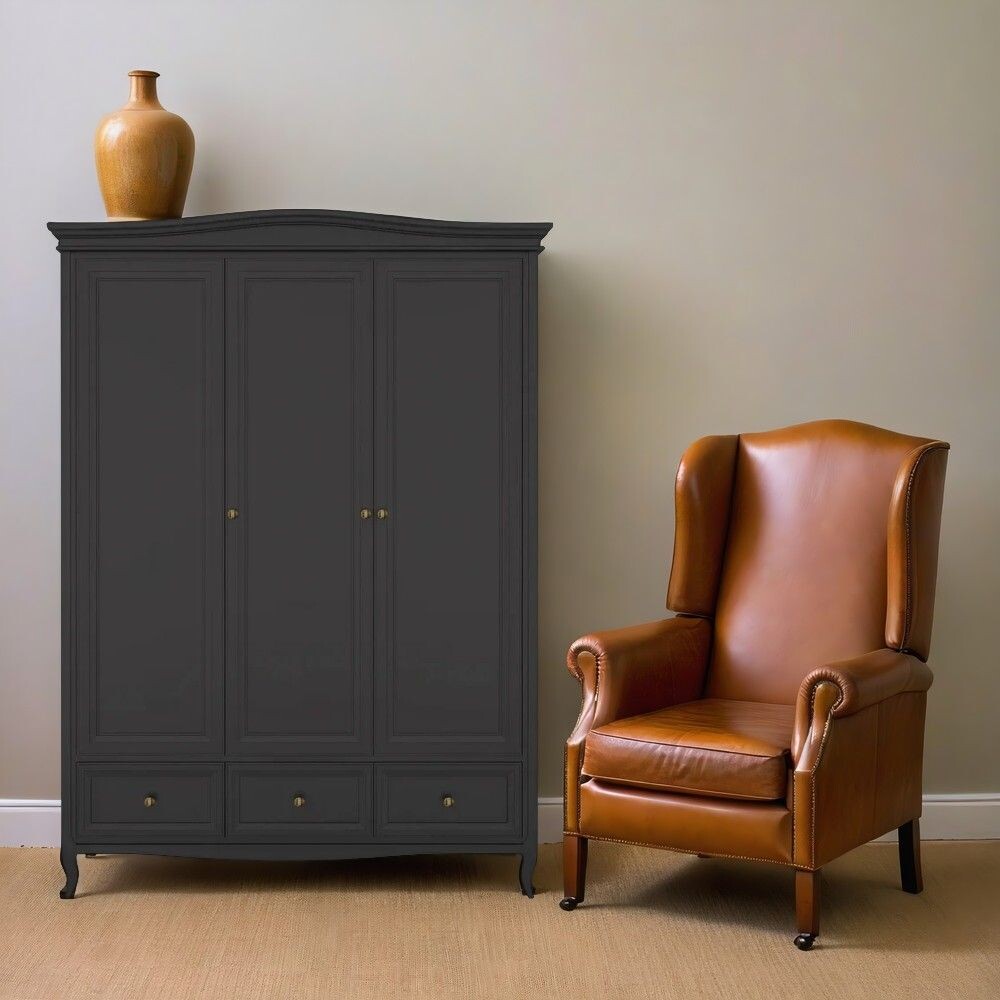 Шкаф 3 двери М803BL Black
