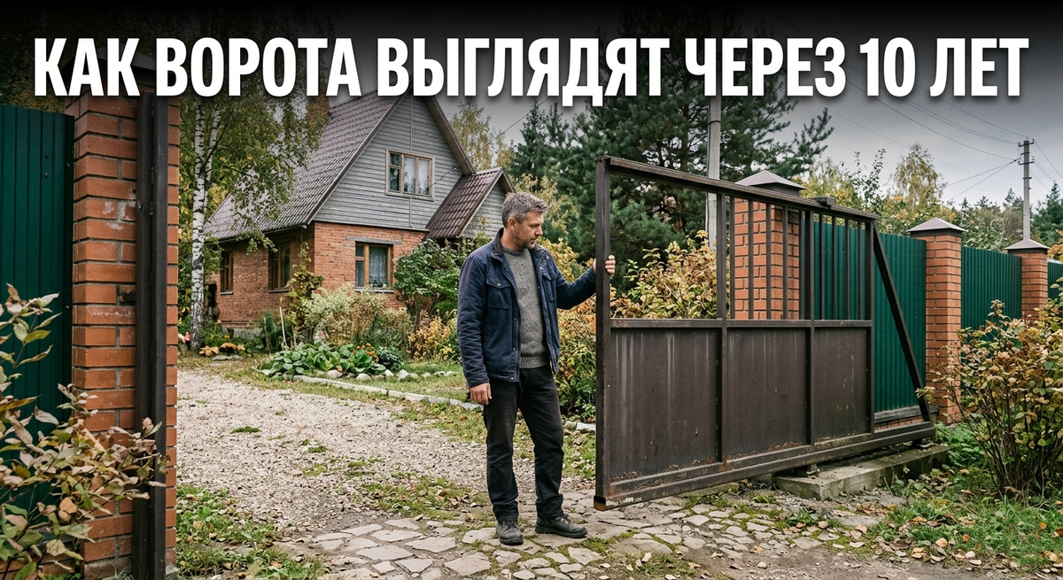 Ворота на участке