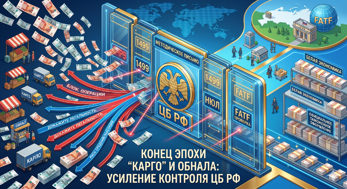 Конец эпохи «карго» и обнала: ЦБ закручивает гайки по наличным перед проверкой FATF