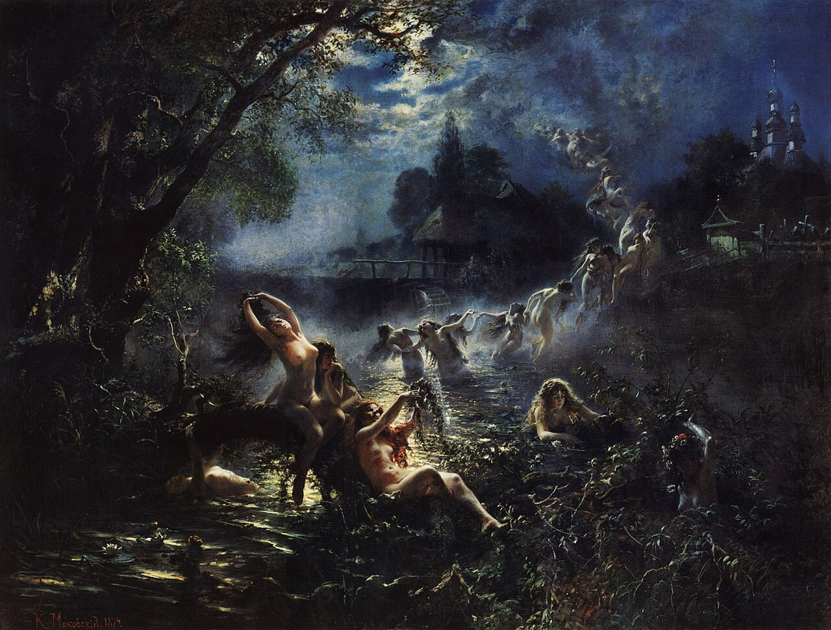 «Русалки выходят из воды перед Троицей», 1879 г. Русский музей